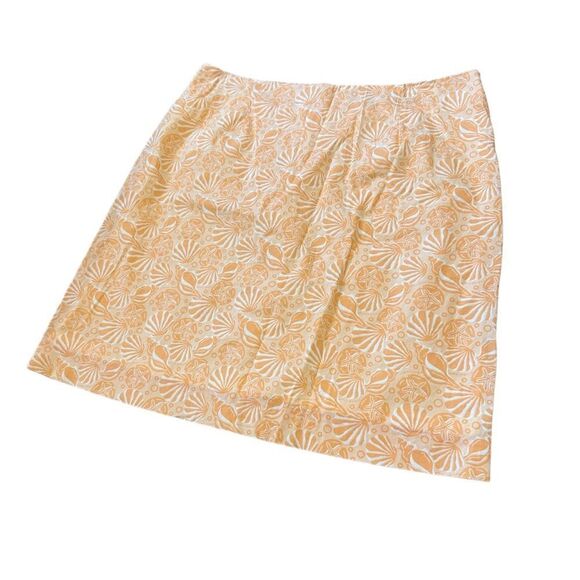 Vineyard Vines Seashell Pattern Skirt in Peach & White Size 6 - Picture 5 of 10